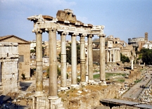 Rom: Saturntempel im Forum Romanum